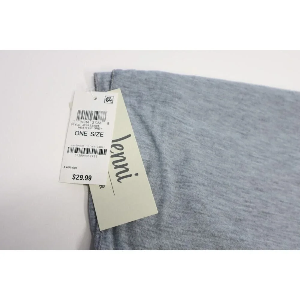 Jenni Heather‎ Grey Multi Wrap Scarf One Size
